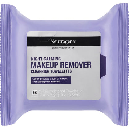 Neutrogena Night Calming Makeup Remover Cleansing Wipes 25 pack