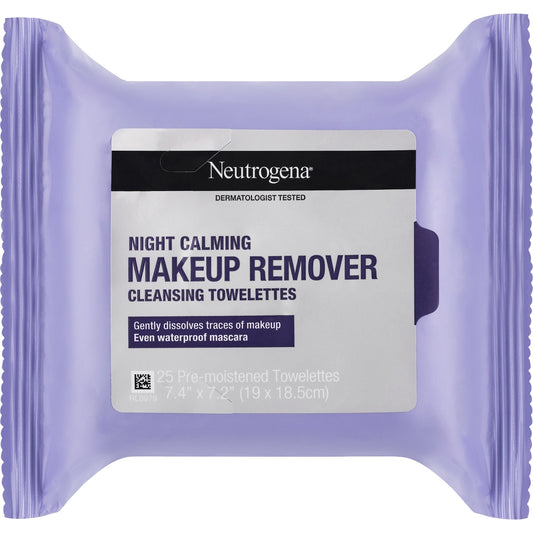 Neutrogena Night Calming Makeup Remover Cleansing Wipes 25 Pack