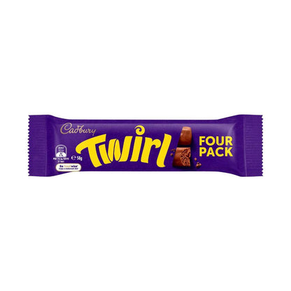 Cadbury Twirl Chocolate Bar 4 Pack - 58g