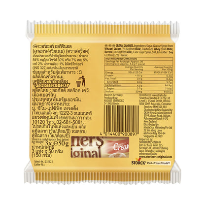 Werther's Original Cream Candies 3 Pack - 150g