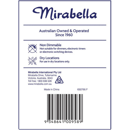 Mirabella LED R80 Reflector Edison Screw 10W 806lm Warm White Globe each