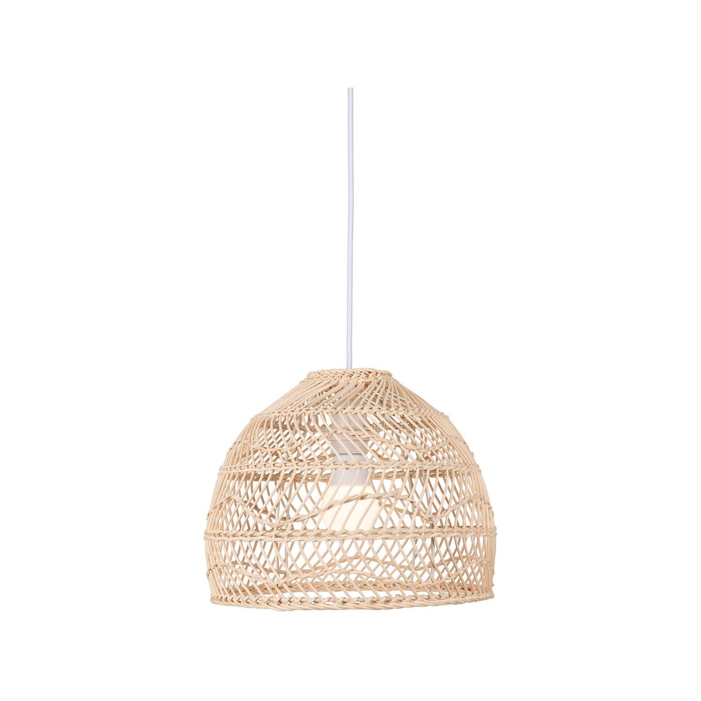Brilliant Small Bataan Rattan Pendant Light - 30cm