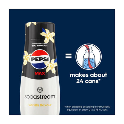 Sodastream Pepsi Max Vanilla Soda Mix - 440mL