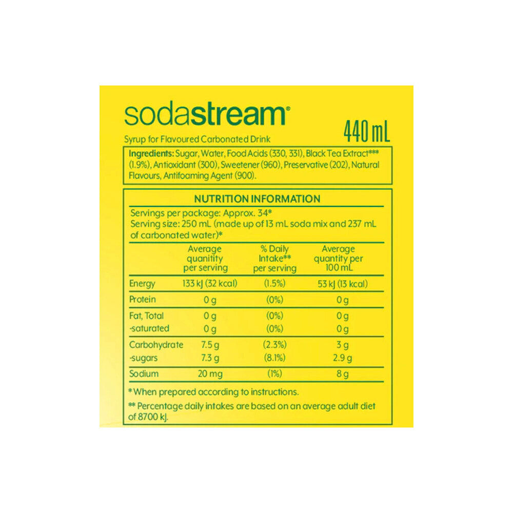 Sodastream Lipton Ice Tea Lemon Soda Mix - 440mL