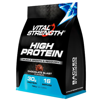 Vital Strength High Protein Powder Chocolate Muscle Growth & Recovery 750g