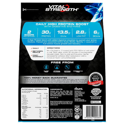 Vital Strength High Protein Powder Chocolate Muscle Growth & Recovery 750g