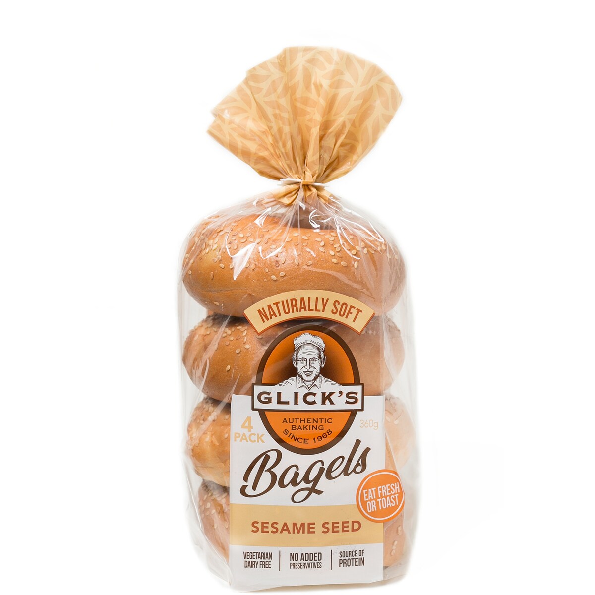 Glicks Sesame Bagel 4 Pack