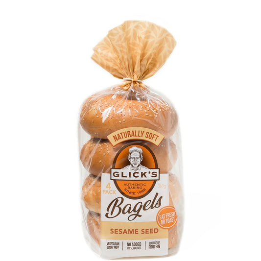 Glicks Sesame Bagel 4 Pack