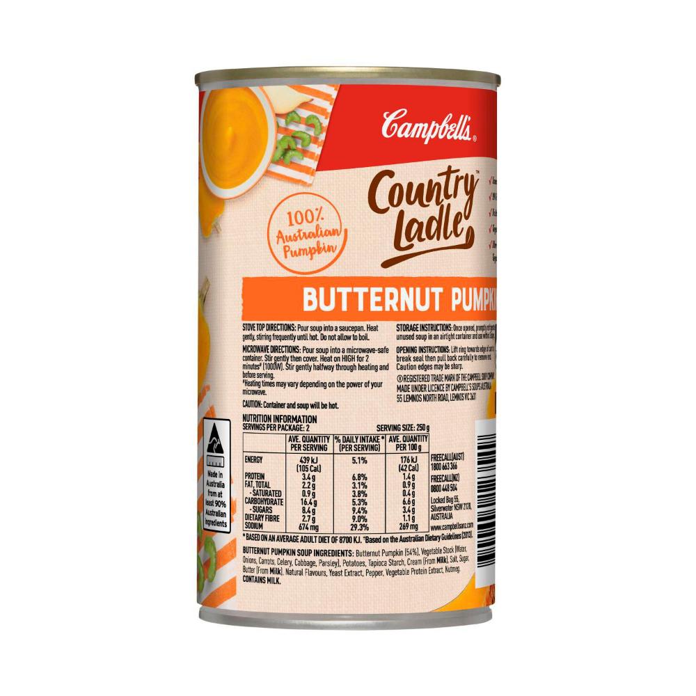 Campbell's Country Ladle Soup Can Butternut Pumpkin - 505g