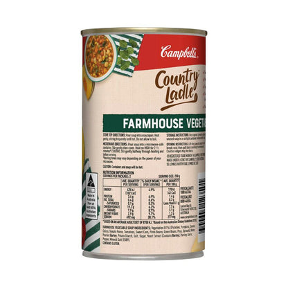 Campbell's Country Ladle Soup Can Farmhouse Vegetable - 495g