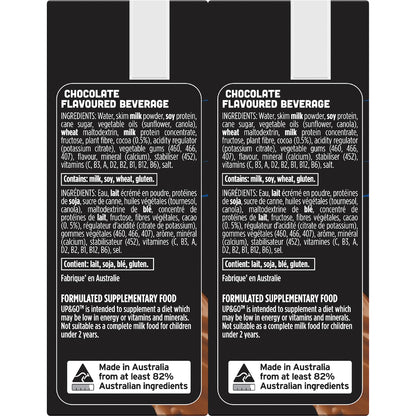 Up&go Protein Energize Liquid Breakfast Choc 250ml X 6 Pack
