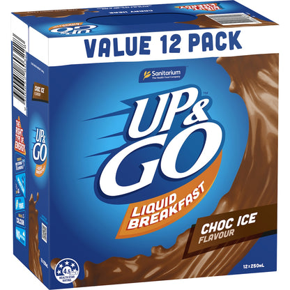 Sanitarium Up&Go Liquid Breakfast Choc Ice 12 Pack