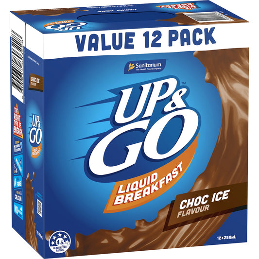 Sanitarium Up&Go Liquid Breakfast Choc Ice 12 Pack