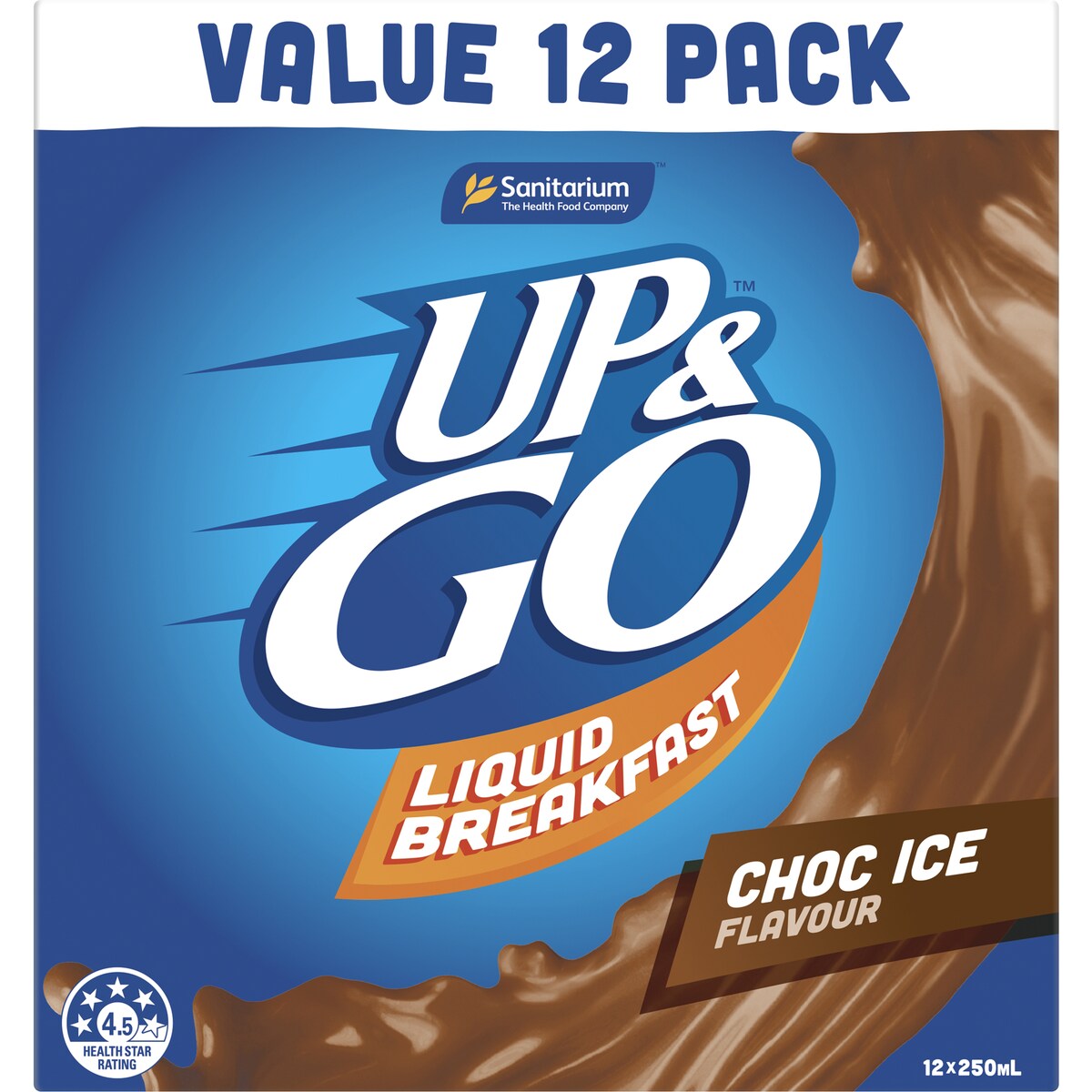 Sanitarium Up&Go Liquid Breakfast Choc Ice 12 Pack