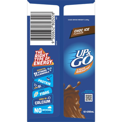 Sanitarium Up&Go Liquid Breakfast Choc Ice 12 Pack