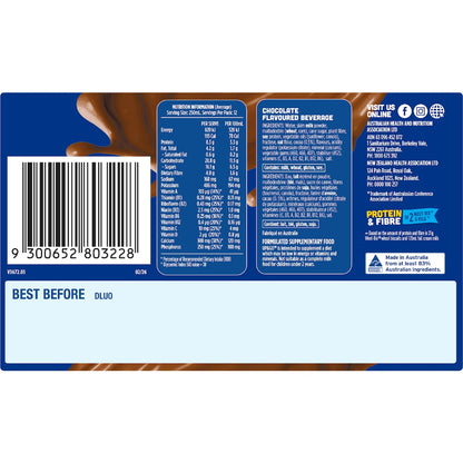 Up&go Liquid Breakfast Choc Ice 250ml X 12 Pack