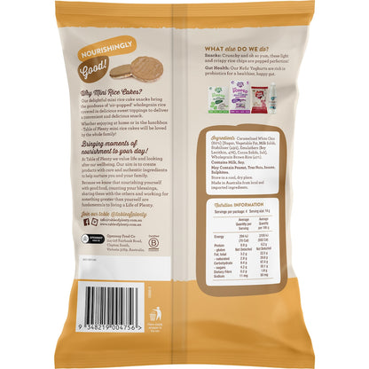 Table Of Plenty Mini Rice Cakes Caramel White Choc 60g