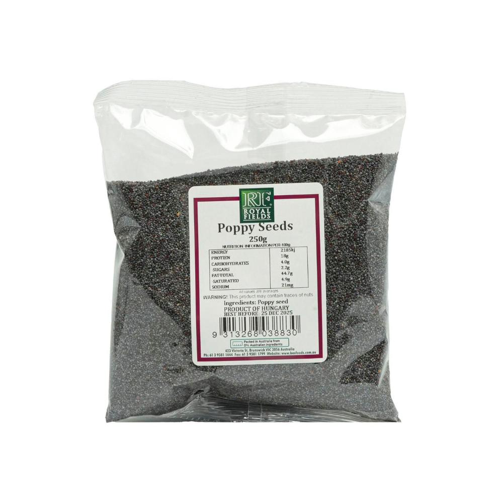 Royal Fields Poppy Seeds - 250 GRAM
