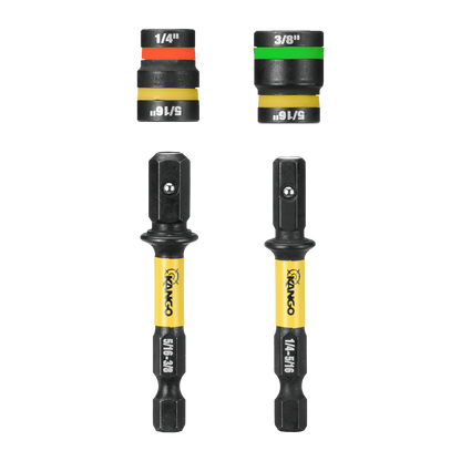 Kango Hypertorque Impact Magnetic Cleanable Nut Setter - 1/4" to 3/8" - 2 Pack