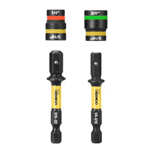 Kango Hypertorque Impact Magnetic Cleanable Nut Setter - 1/4" to 3/8" - 2 Pack