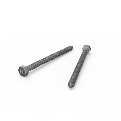 Zenith Hot Dip Galvanised Hex Head Coach Screws - M8 x 120mm - 25 Pack