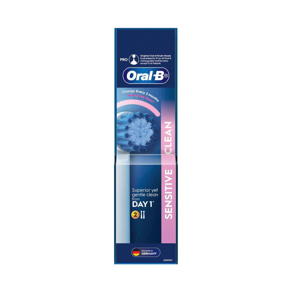 Oral B Sensitive Clean Electric Toothbrush Replacement Heads - 2 Pack