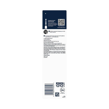 Oral B Sensitive Clean Electric Toothbrush Replacement Heads - 2 Pack