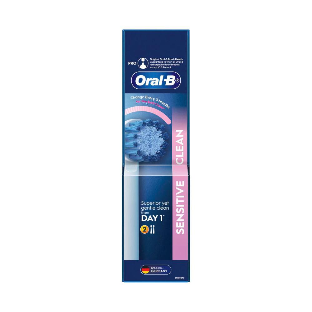 Oral B Sensitive Clean Electric Toothbrush Replacement Heads - 2 Pack
