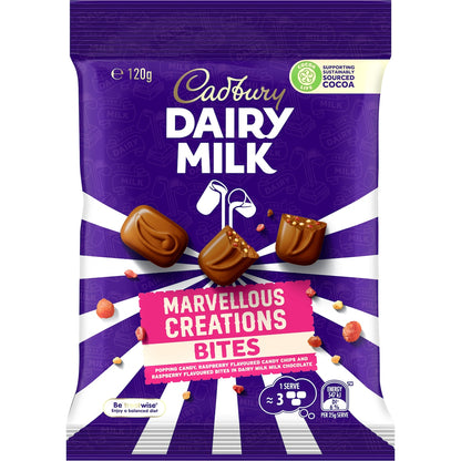 Cadbury Dairy Milk Chocolate Marvellous Creations Bites Bag 120g