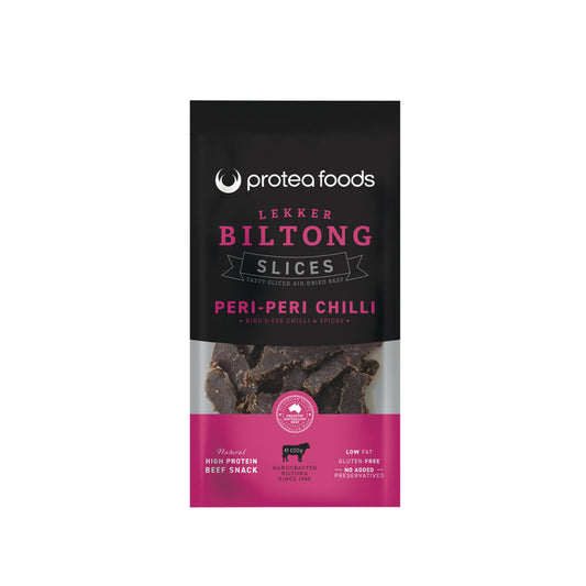 Protea Foods Lekker Peri Peri Biltong Slices - 100g