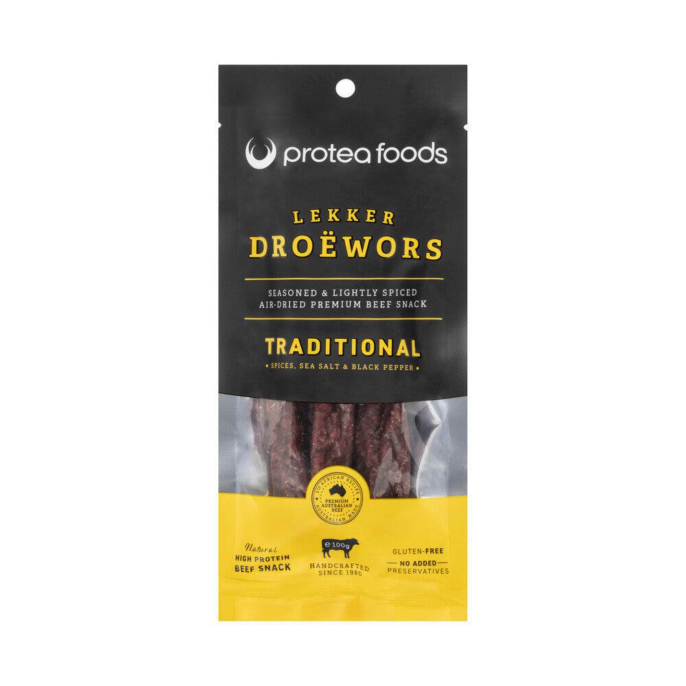 Protea Foods Lekker Traditional Droewors - 100g