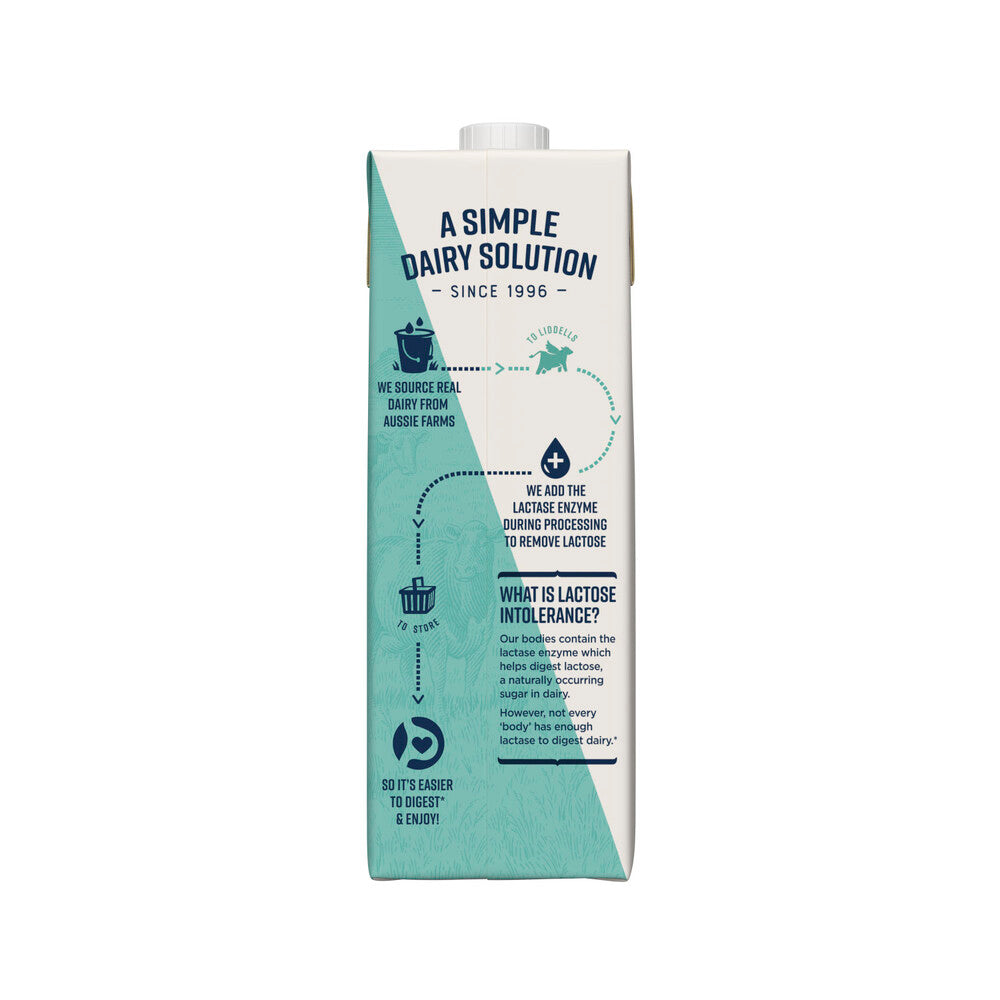 Liddells Lactose Free 99% Low Fat Milk - 1L