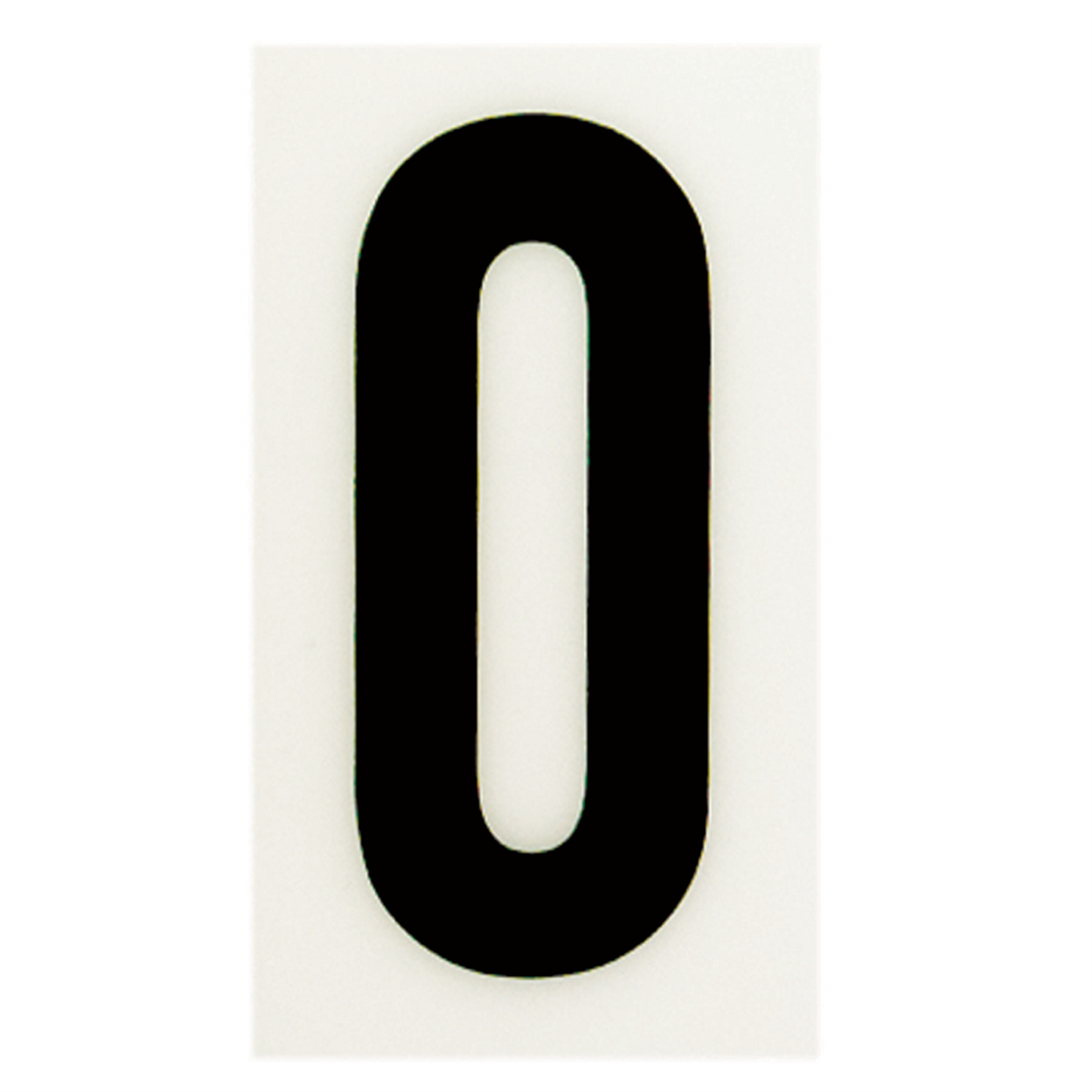 Sandleford Self Adhesive House Number 0 - 85mm - White