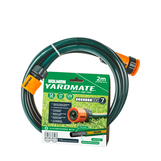 Holman Garden Hose - 12mm x 2m - PVC - Kink Resistant