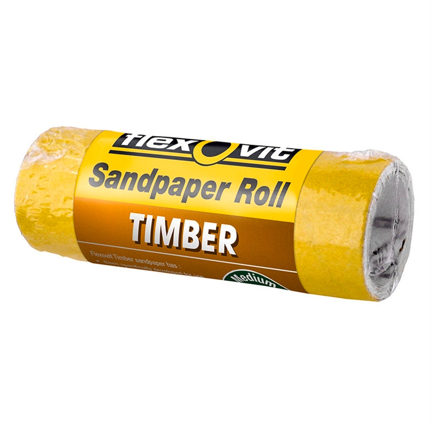 Flexovit Timber Sandpaper Roll - 115mm x 1m - 120 Grit