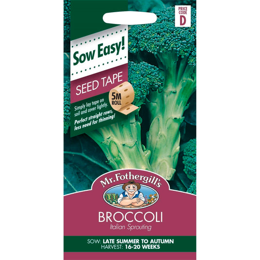 Mr Fothergill's Italian Broccoli Seed Tape