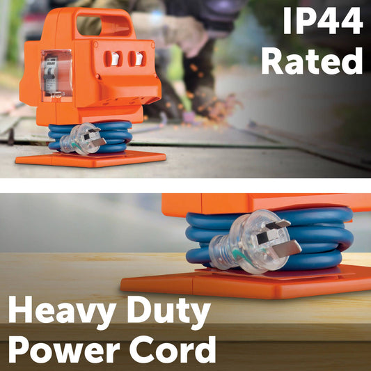 Arlec Heavy Duty Power Block - 4 Outlet - 2m - 15A