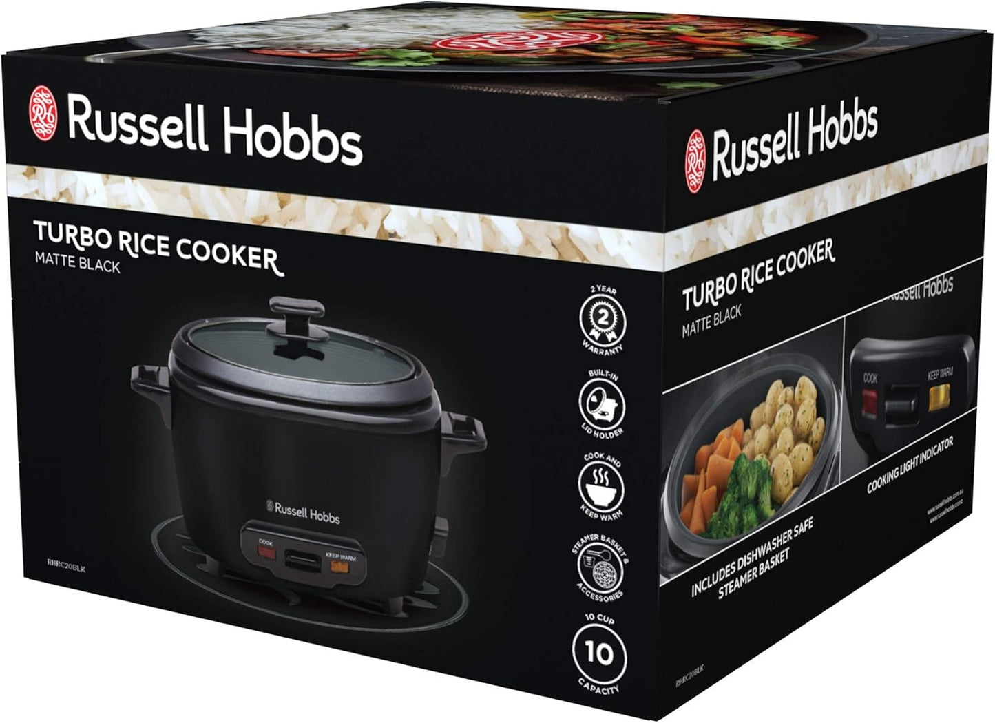 Russell Hobbs Turbo Rice Cooker RHRC20BLK