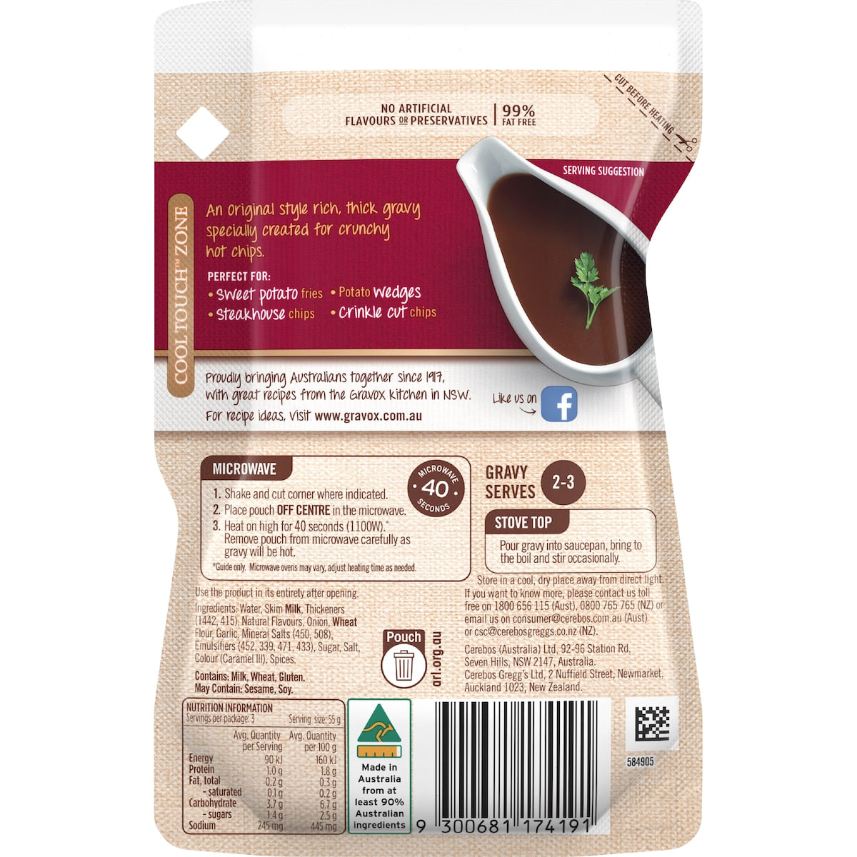 Gravox Best Ever Chip Liquid Gravy Pouch 165g