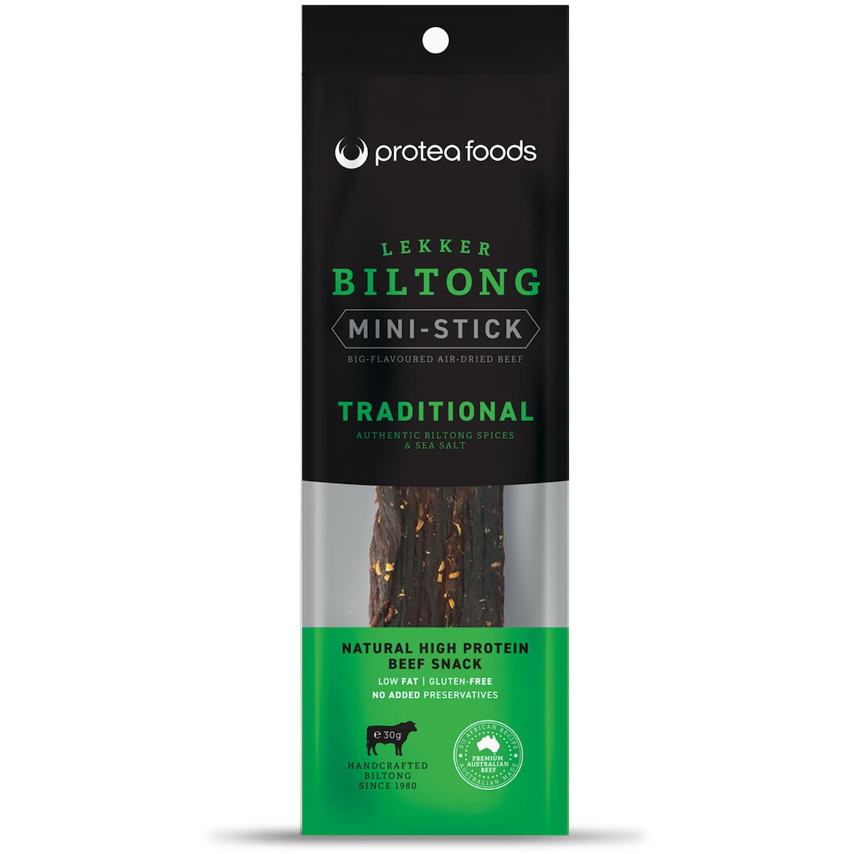 Protea Foods Biltong Traditional South African Mini Sticks 30g