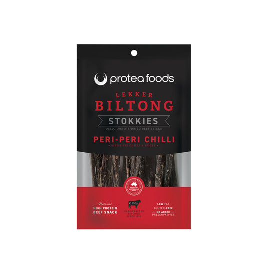 Protea Foods Lekker Peri Peri Biltong Stokkies - 100g