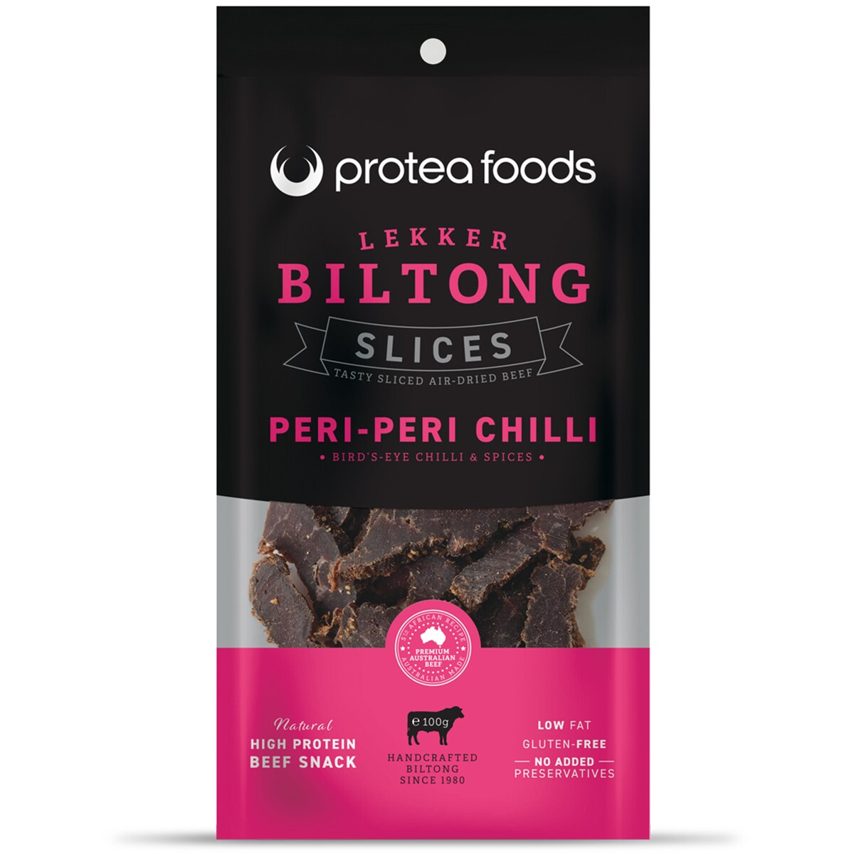 Protea Foods Biltong Slices Peri Peri 100g