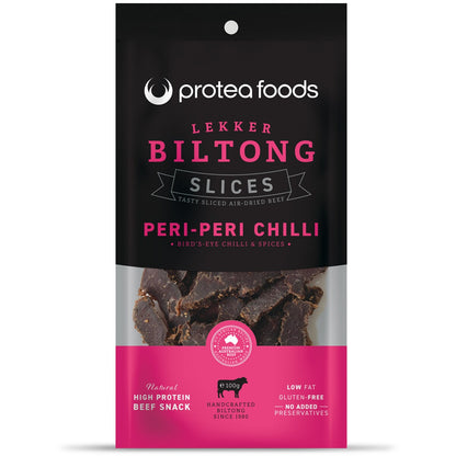 Protea Foods Biltong Slices Peri Peri 100g