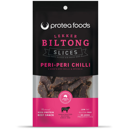 Protea Foods Biltong Slices Peri Peri 100g