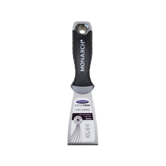 Monarch Expertech Stiff Scraper - 50mm - Stainless Steel - Non-Stick
