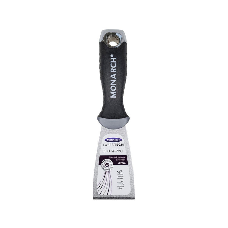 Monarch Expertech Non Stick Stainless Steel Stiff Scraper 50mm