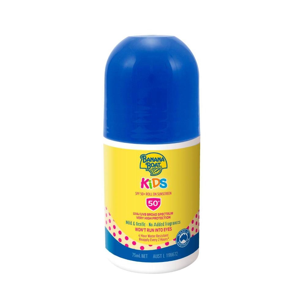 Banana Boat SPF 50+ Kids Roll On Sunscreen - 75mL