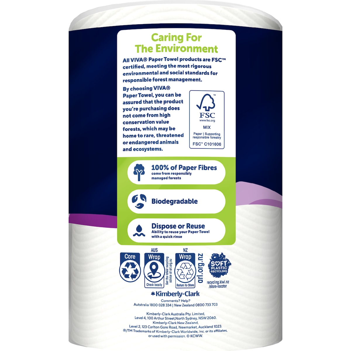 Viva Double Length Paper Towel 2 X 120 Pack