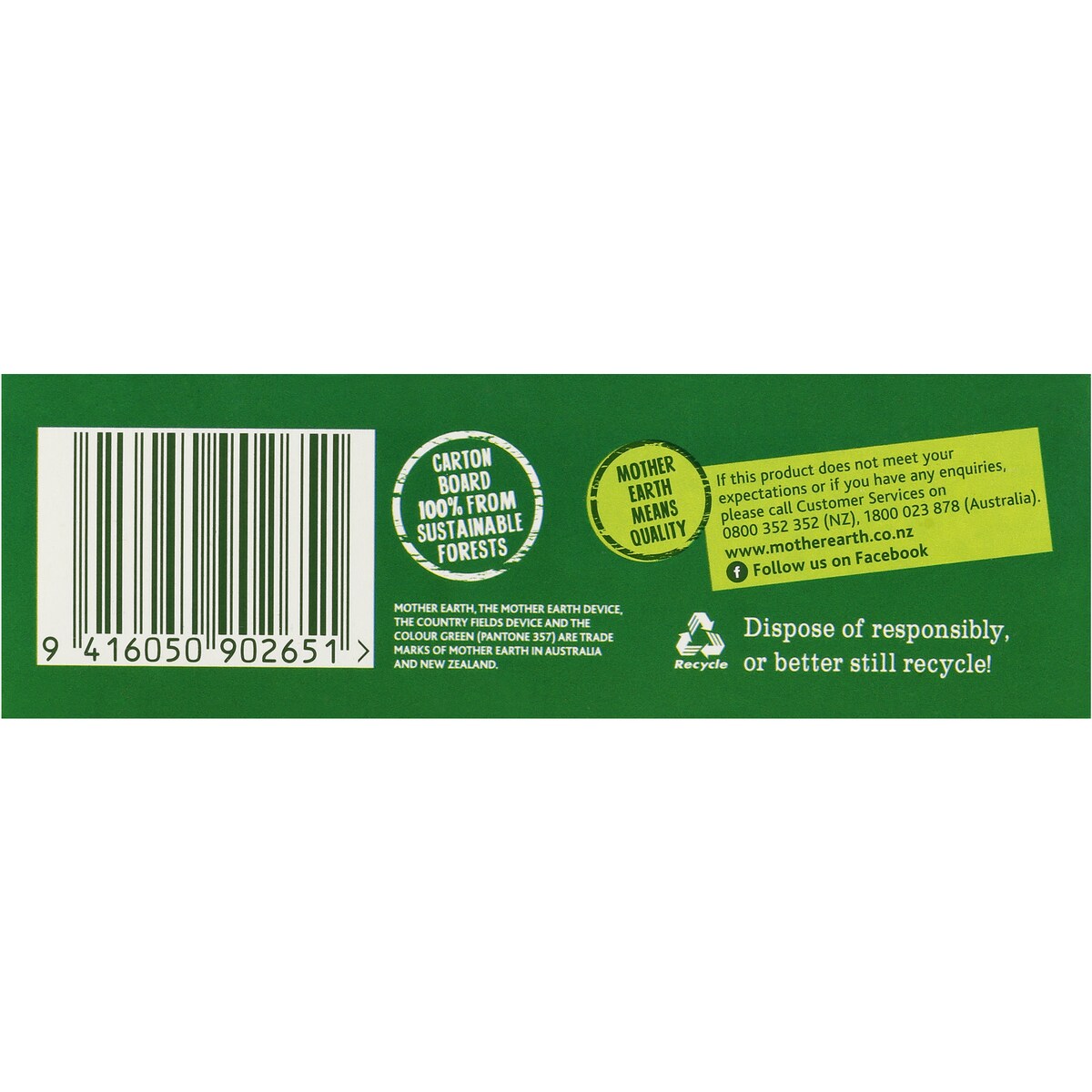 Mother Earth Chocolate Chip Oaty Slice 6 Pack 240g