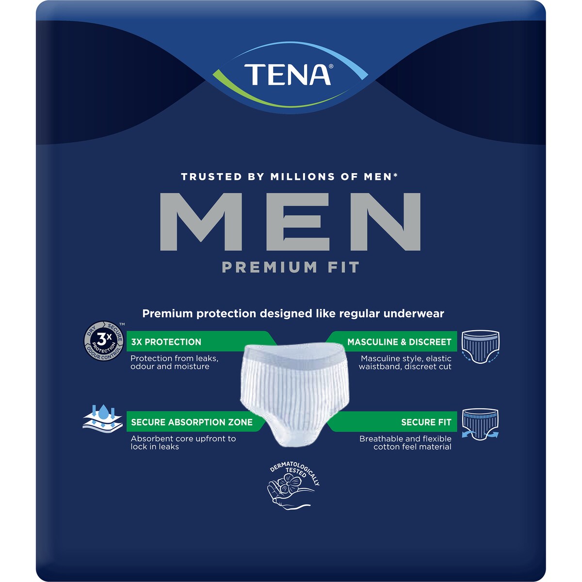 Tena Pants For Men Level 4 Medium To Large 8 Pack